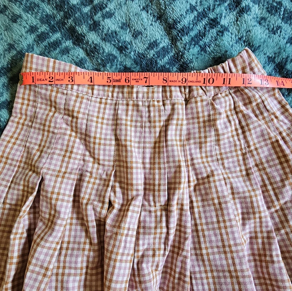 Aerie‎ plaid pink mini skirt preppy style, size S